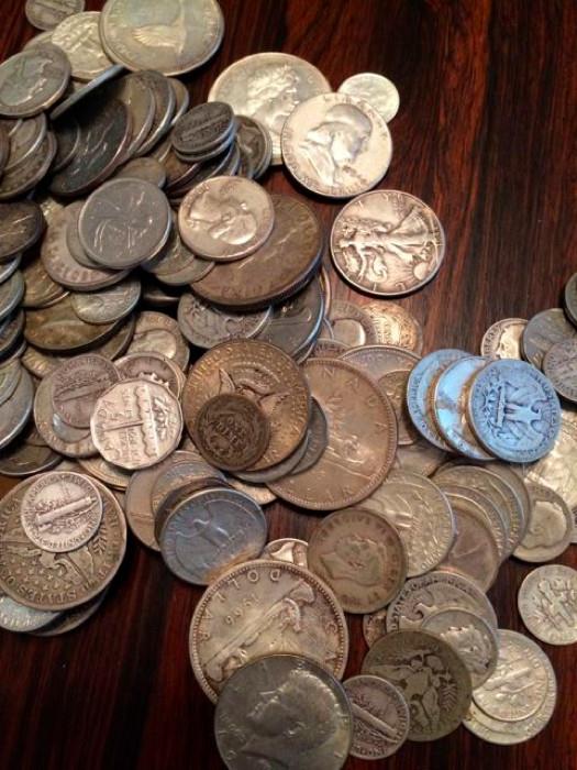 Vintage coins