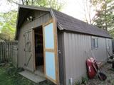 24' x 12' shed - wired and insulated 3500.  We have local numbers of movers available.