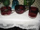 souvenir glass- Durand, Belding, Weidman, Petosky