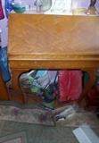 Small antique birdseye maple desk