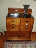 Art Deco black top Dental Cabinet