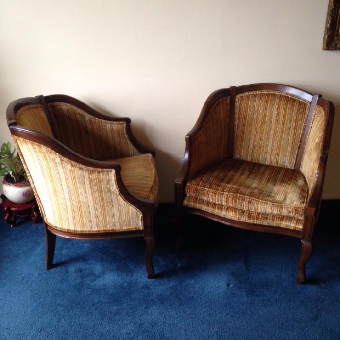 Bergere Style Chairs. 