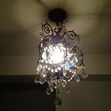 This small crystal chandelier is to die for ! 