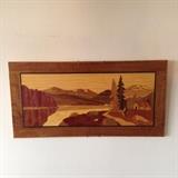 Wood wall hanging.