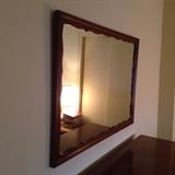 Cherry Wood Mirror.