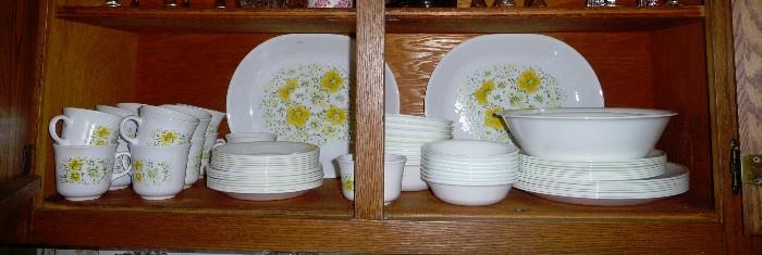 Corelle flower dishes