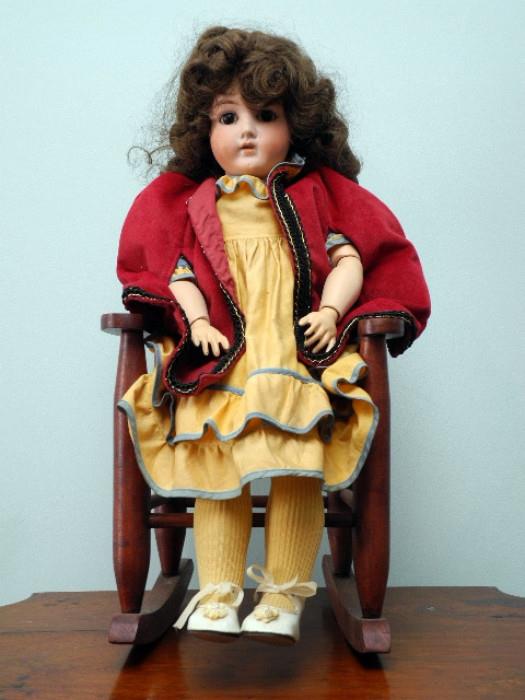 Early 1900s GANS & SEYFARTH Bisque Doll - Marked G&S, Germany 