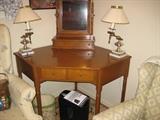Ethan Allen corner desk unit.