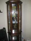 Lighted curio cabinet. $85