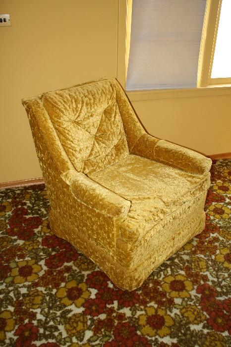 Golden Velour Chair