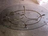 glass and brass coffee table…$125.00