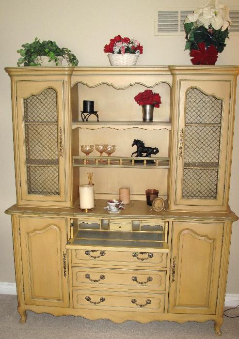 Treasure House of Zeeland hutch with desk feature.