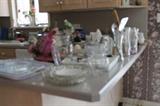 Dishes and glassware.