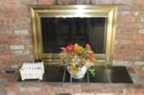 Fireplace decor.