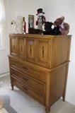 This bedroom set has very interesting hardware.