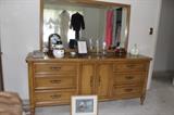 Large dresser with mirror.