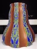 austrian pottery vase moorish and unusual in style and color