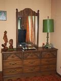 Dresser and mirror