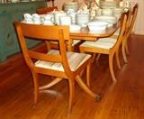 Duncan Phyfe dining table and 6 chairs