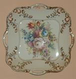 Hand painted porcelain handled tray