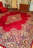 Sears red Kilim wool rug 9' 10" x 13' 5"