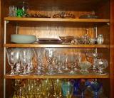 Fostoria, Rosepoint, elegant and depression glassware