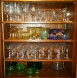 Rosepoint, elegant and depression glassware