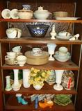 Lenox Mansfield china and other vintage pottery and glassware