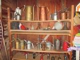Oil cans of all shapes and sizes