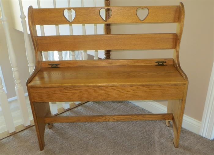 Storage bench (about the size of a piano bench slightly larger)