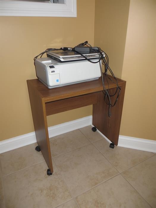 Office equipment. HP printer and Dell laptop