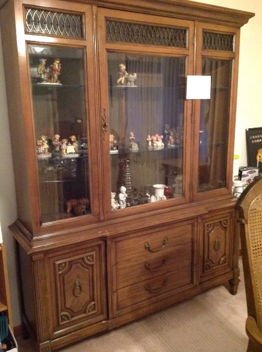 China Cabinet and Dining room table with Six chairs