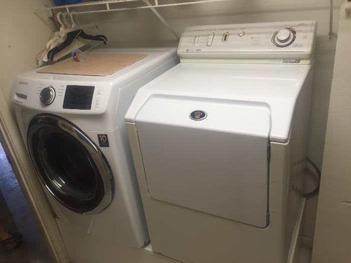 Samsung Washer used 3 months and Maytag Dryer