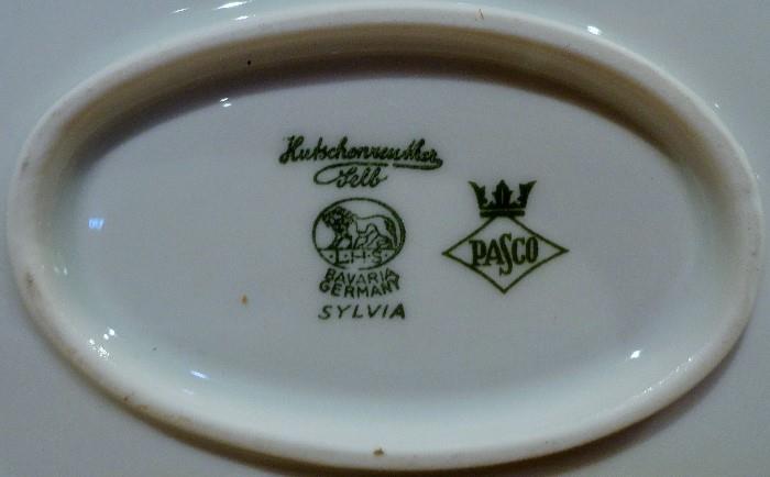 Dish Set, Sylvia Pattern, Hutschenreuther, Porcelain, Dishes, Fine China