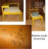 Frost Oak 50's end tables