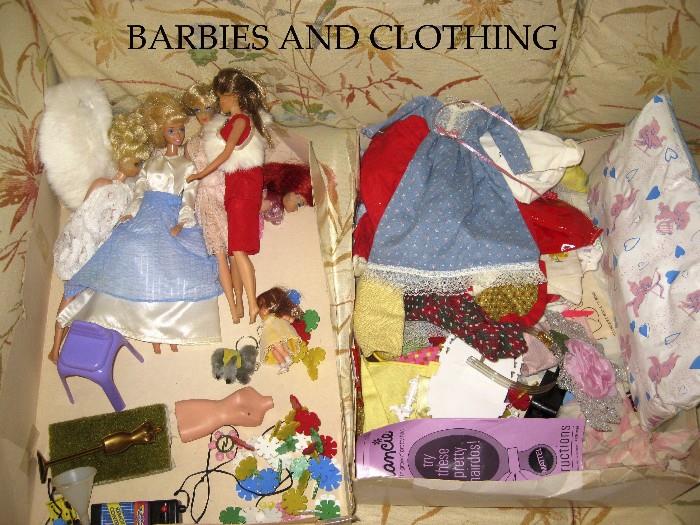 Barbies and clothing