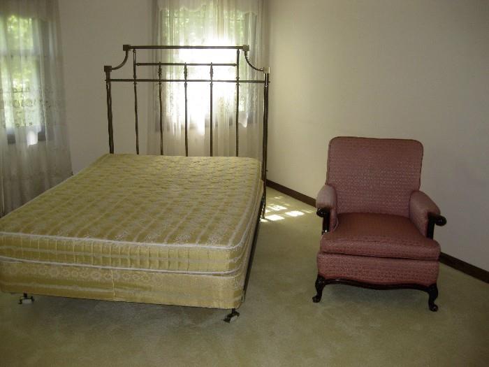 SECOND FULL SIZE BRASS BED
