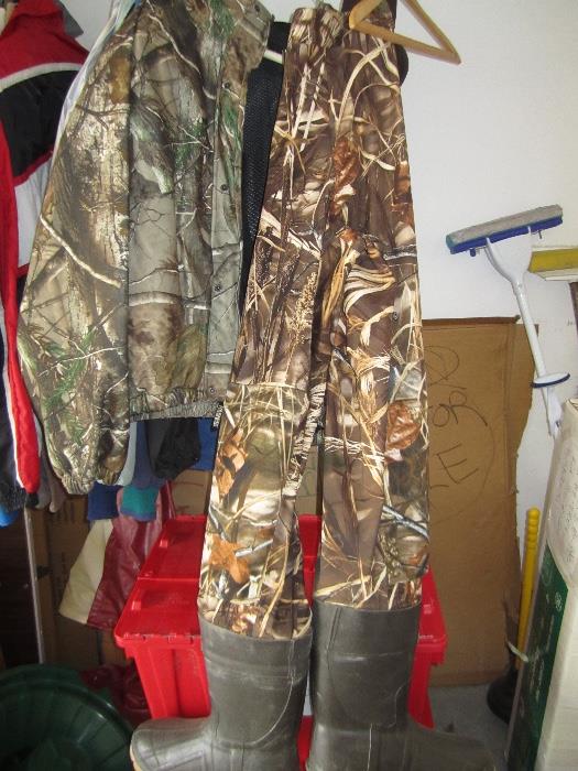 HUNTING ITEMS AND FISHING POLES AND REELS