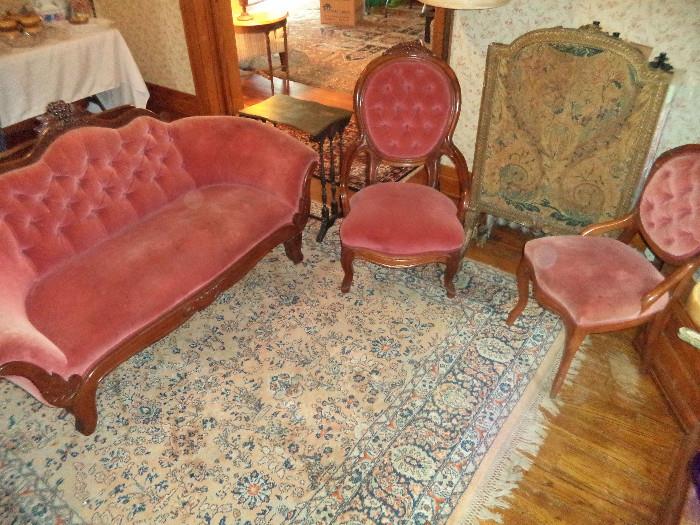 Victorian Parlor Sette & Chairs (priced seperately)