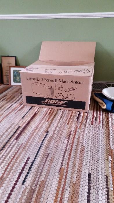 Complete Bose speaker system, WOW, plays great!