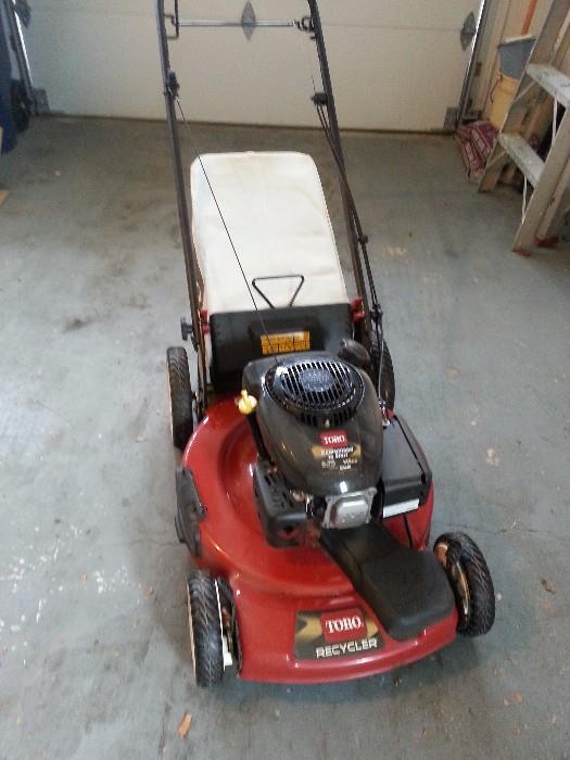 Lightly used Toro Lawn Mower.  Self-propelled, 6.75 horsepower, 22" cut.  Mows and mulches.