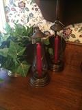                  Vintage candle holders