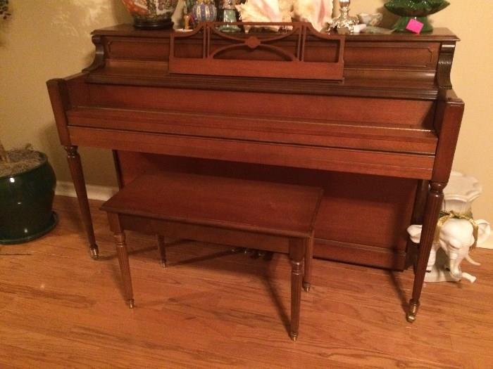 Storey & Clark Piano with matching stool
