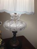 American brilliant cut crystal lamp