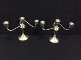 sterling silver candelabra