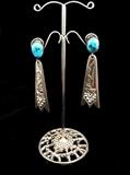 amazing antique  turquoise Sterling 