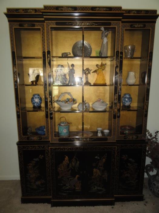 Painted Asian display cabinet
