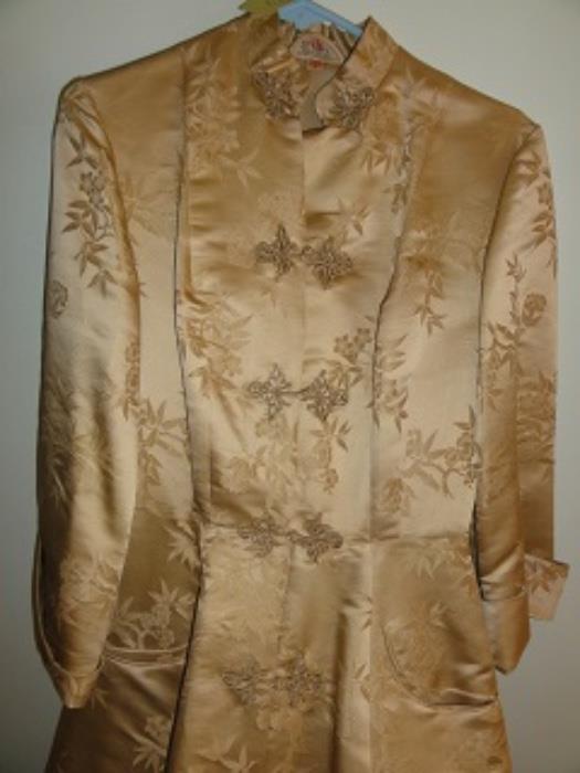 Handmade Hong Kong full-length silk coat
