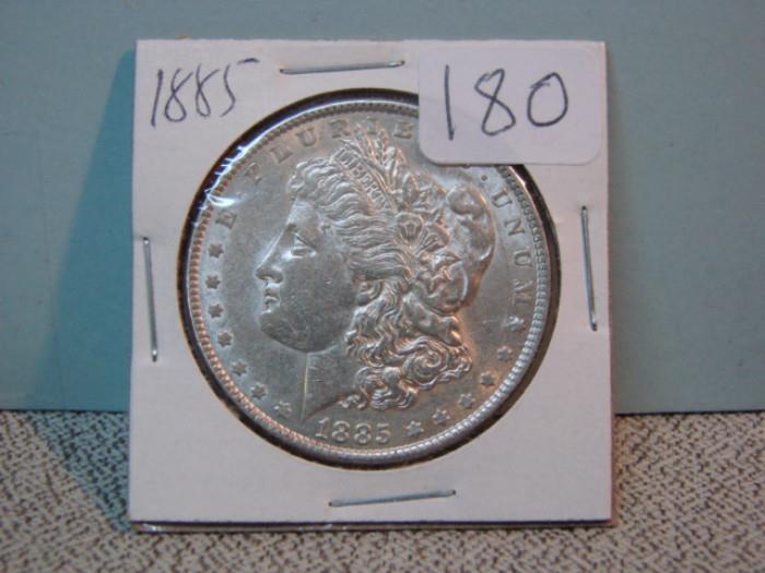 1185 Morgan Silver Dollar