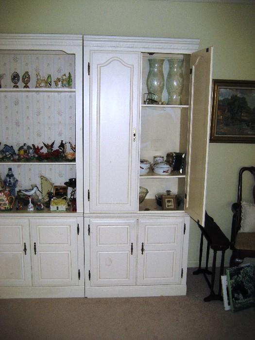 Tall Cabinet with a Door Open